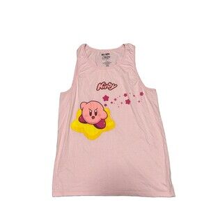 Hot Topic Kirby Graphic Tank Top Mens Pink Size Large